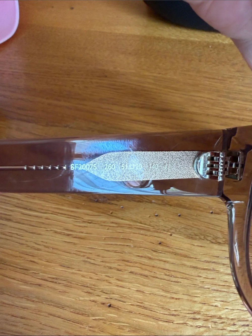 NWOT - Salvatore Ferragamo Transparent Brown Frame Sunglasses with Brown Lenses